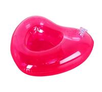 Celuicion Portabevande galleggiante per piscina, portabevande gonfiabile, design a cuore in PVC leggero, come tavolo per vacanze estive, giardino, centro benessere, divertimento in acqua con