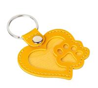 Celuicion Portachiavi a forma di acchiappasogni, in pelle, per bambini, adulti, per la scuola, compleanno, Natale, giallo., Siehe Beschreibung