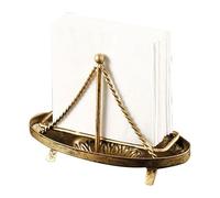 Celuicion Portasciugamani da cocktail, supporto da tavolo per asciugamani a forma di barca, organizzatore decorativo per asciugamani da caffè, bagno, matrimonio, cucina, bancone da pranzo