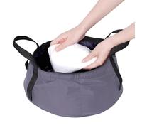 Celuicion Secchio Pieghevole con Manico,Contenitore per Acqua da - Bacinella Leggera 8.5L con Manico per Campeggio Bagno Cucina Viaggi