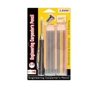 Celuicion Segnalibro Fori Per Trapano - Pastello Regolabile 2,8 mm, Con 12 Pezzi di Ricambio Per Marcatore Falegname Regolabile | per Adulti Tessuto Legno Costruzione Metallo Disegno Inciso