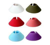 Celuicion Set di 6 pennarelli per bicchieri da vino, per bicchieri, in silicone, per bevande, decorazioni in a forma di cono triangolari colorati per bar, , cocktail, champagne