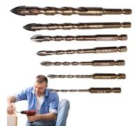 Celuicion Set di punte per calcestruzzo, punte per calcestruzzo, 7 pezzi, per lavori a, sanitari, edilizia, metallo, lavorazione del legno