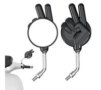 Celuicion Specchi motociclisti per manubrio - Specchio laterale in moto a 2 pezzi - Accessori per gesti a forbice ad alta definizione a sinistra e destra Accessori per gesti