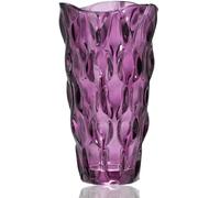 CEMABT Vasi in vetro per fiori, infrangibile, ispessito, moderno, per tavoli, centrotavola, colorato, vintage e trasparente, grandi vasi per fiori, per bouquet, regali unici (viola)
