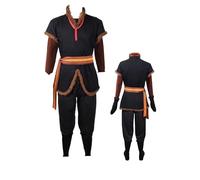 Cemaxjo Kristoff Camicia Costume Accessori Halloween Uomini Kristoff Cosplay Pantaloni Gilet Cintura Guanti, marrone, M