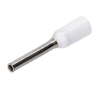 Cembre 500 Pezzi Puntali Isolati 0,5 mm² x 8 mm PKE508 Terminali Bianchi
