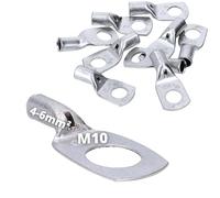 Cembre A1-M10-10x Capicorda Tubolare 4-6 mm², Occhiello M10, Rame | Capicorda a crimpare non isolati in rame stagnato, ideali per cavi elettrici in auto, casa e garage, ricotti per pressione