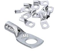Cembre A1-M6-10 Capicorda Tubolari in Rame Stagnato, 4-6 mm², M6