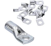 Cembre A2 10x Capocorda a Tubo 10 mm² M4 in Rame Stagnato non Isolato | Terminali a crimpare professionali per auto, nautica e impianti solari, resistenti alla corrosione e ad alta conducibilità