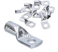 Cembre A3-M5 - Capocorda tubolare, 16 mm², M5, in rame non isolato, per auto, barca, installazione elettrica, morsetto di collegamento, accessori elettrici