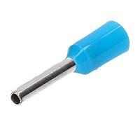 Cembre PKE7508-500 Puntali Isolati 0,75 mm², Lunghezza 8 mm, Blu | Terminali a bussola in rame stagnato Cu DHP, certificati UL, ideali per cablaggi elettrici sicuri e spazi ristretti.