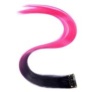 CEMELI 50CM 5 Pezzi Pezzi Di Capelli Colorati Dal Nero Naturale Al Blu Reale Per Le Donne Parrucche Con Clip In Colore Sfumato Parrucche Sintetiche Adatte Per Capelli Lunghi