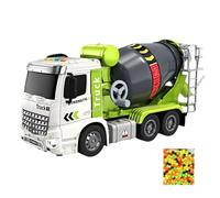 Cement Mixer Toy Truck, 132 Scale Construction Vehicle, Toy Trucks with Lights and Sounds, Realistic Mixer Car, Kids Toys for Boy, Gift for Birthday or Christmas, 11.81x5.51 Inches