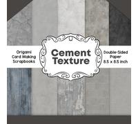 Cement Texture Scrapbook Paper: Decorative double sided craft paper brick texture for scrapbooking, card making, junk journal