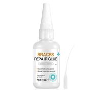 cemento dentale, colla per denti, protesi, adesivo rapido, impermeabile, 50g