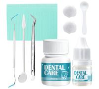 Cemento Dentale Definitivo, Colla per Denti, Cemento Dentale Fissa Ponti, Capsul