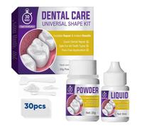 Cemento per Denti Kit a Due Componenti con 20 g Polvere e 10 ml Liquido