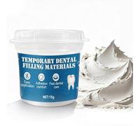Cemento per Denti, Materiali di Otturazione Dentale Provvisoria | Cemento Dentale, Materiale per Riempimento Dentale per Sigillare Temporaneamente Carie Corone Dentali Instabili, 15g