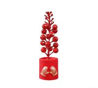 Cemento per mini albero di Natale argento per glitter 6,3 pollici cemento | Costruzione in cemento massiccio, resistente alle scheggiature, durevole, riutilizzabile, base stabile per anni (guanti rossi