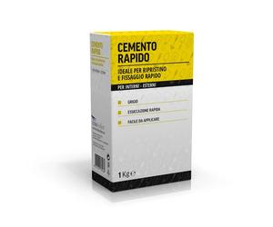 Cemento Rapido per interno ed esterno grigio 1 kg Grigio