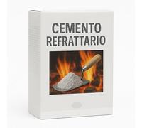Cemento Refrattario Alta Temperatura 1 KG - Ideale per Riparazioni Camini, Forni, Stufe - Interno - Resistente al Calore Estremo