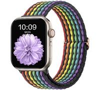 CeMiKa Cinturino di Intrecciato Compatible per Apple Watch 45mm 46mm 44mm 49mm, Sport Nylon Ricambio Elastica Cinturini per iWatch Series 11 10 9 8 7 6 5 4 SE Ultra 3 2 1, Donna Uomini