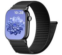 CeMiKa Nylon Loop Cinturini Compatibile con Apple Watch Cinturino 46mm 44mm 42mm 45mm 49mm Uomo Donna - Nylon Sport Morbido Cinturino per iWatch SE SE3 Series 11 10 9 8 7 6 5 4 3 Ultra 3 2 1, Nero