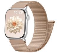 CeMiKa Nylon Loop Cinturini Compatibile con Apple Watch Cinturino 46mm 44mm 42mm 45mm 49mm Uomo Donna - Nylon Sport Morbido Cinturino per iWatch SE SE3 Series 11 10 9 8 7 6 5 4 3 Ultra 3 2 1, MilkTea