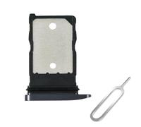 Cemobile Supporto di ricambio per slot per scheda SIM per Google Pixel 9 da 6,3 pollici, con anello di tenuta in gomma impermeabile e perno di espulsione aperto (ossidiana/nero)