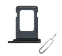 Cemobile Supporto per slot per scheda SIM singolo di ricambio per iPhone 11 Pro/iPhone 11 Pro Max con anello di tenuta in gomma impermeabile + perno di espulsione per vassoio scheda SIM (nero)