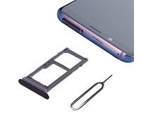 Cemobile Vassoio supporto Porta carta SIM Slot scheda Micro SD di ricambio per Samsung Galaxy S9/S9 Plus G960 G965 (solo per modelli Single SIM) + SIM Card vassoio aperto espulsione (Nero)