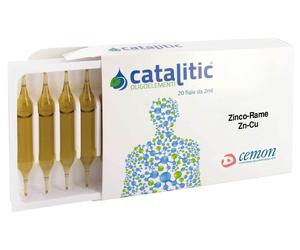 Cemon 48725 Catalitic Oligoelementi Soluzione Zinco e Rame, 20 fiale