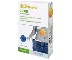 CEMON Srl MCF MICROFLOR LINEA 30 CAPSULE VEGETALI SENZA GLUTINE E SENZA LATTOSIO