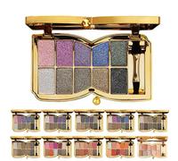 Cemssitu 10 Colors Sparkle Shimmer Eyeshadow Palette, Glitter Eyeshadow Palette, Professional Makeup Glitter Eyeshadow Palette (01#)