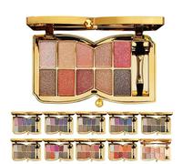 Cemssitu 10 Colors Sparkle Shimmer Eyeshadow Palette, Glitter Eyeshadow Palette, Professional Makeup Glitter Eyeshadow Palette (08#)