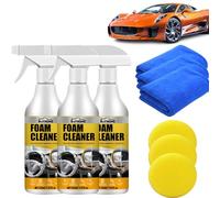 Cemssitu Foam Cleaner for Car, Ray Hong Foam Cleaner, Multi Purpose Foam Cleaner, Foam Cleaner all Purpose Heavy Duty, Foam Cleaner for Car Interior, Car Upholstery Cleaner (3 PCS)