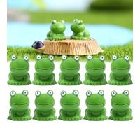 Cemssitu Mini Frogs 200 Pack, Mini Resin Frogs Figurines, Miniature Frogs, Small Frogs Bulk, for Garden Home Decor (50 Pack)
