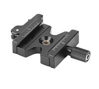CEMTUKLBP 50mm Quick Release Plate Clamp in Aluminium Alloy, Adjustable Ballhead Dual Lock Clip with Arca - Swiss Compatibility, 3/8" to 1/4" Adapter Screw, for DSLR Mirrorless Cameras and