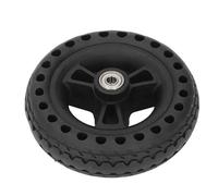 CEMTUKLBP 6 inch Replacement Wheel for Hand Cart, TPE Rubber Solid Tire with Non - Slip Tread, 75KG Load Capacity, 15cm Diameter, 8mm Center Hole, for Rolling Carts And Utility Carts
