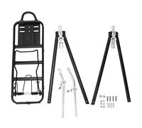 CEMTUKLBP Aluminum Alloy Adjustable Bike Rear Rack, Carrier with Disc And V Brake Mount, Universal Fit for 24 26 28in Wheels, 35kg Load Capacity for Backpack Basket or Child Seat