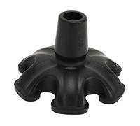 CEMTUKLBP Cane Tip with 6 Support Feet, Self Standing Walking Cane Tip, Shock Absorption Anti Slip Traction Base for 19mm Standard Canes, Elastomer Rubber Replacement Tip for Seniors and Out