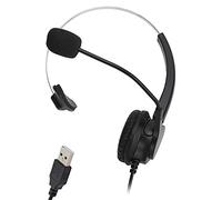 CEMTUKLBP Cuffia USB con microfono, riduzione del rumore per le chiamate - cuffia da call center, auricolare UC business a banda larga con controllo audio per Skype e Lync, compatibile con