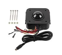 CEMTUKLBP Mouse trackball a LED rotondo da 4,5 cm illuminato, mouse trackball da con connettore PCB PS/2, mouse da gioco ottico cablato per PC e console di giochi