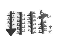 CEMTUKLBP Pavimento da Neve da 36 Pollici, L Iron Snowfall u Heavy Duty Snow Depth ure Rod con Scala A, a Prova di Neve per G Yard