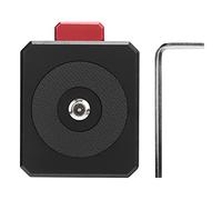 CEMTUKLBP Quick Release Plate for V - Mount Battery, Aluminum Alloy Camera Tripod Mount Adapter with 1/4in Screw and Rubber Cushions, for DSLR Mirrorless Video Cage