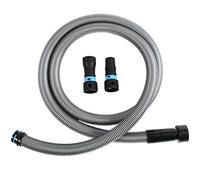 Cen-Tec Systems 94181 Quick Click 10 Ft. Tubo per aspirapolvere casa e negozio con adattatore multi-marca per la raccolta di polvere, argento