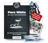 Cena criminale per 4 persone - Pure White: lo yacht dei segreti - gioco di ruolo con stile spagnolo (a Ibiza) - BBQ - Gioco estivo regalo per amici - Serata con gli amici
