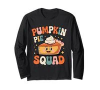 Cena dell'equipaggio del Ringraziamento Abbinata alla Famiglia Pumpkin Pie Squad Maglia a Manica