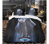 Cena elegante per signore copripiumino Biancheria da letto Set di 3 Pezzi stampa di 3D con federa con federe Raduno nel giardino barocco Set Di Copripiumino for adulti e coppie King（220x240cm）